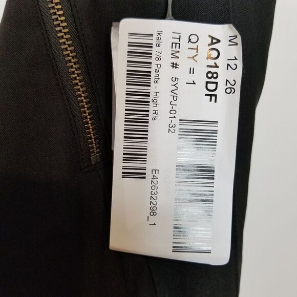 KJUS Women Ikala 7/8 Pants Sz 2XS Black High Rise Stretch Athletic Golf Outdoor - Picture 9 of 9